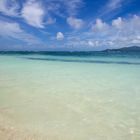 Strand von La Digue aus