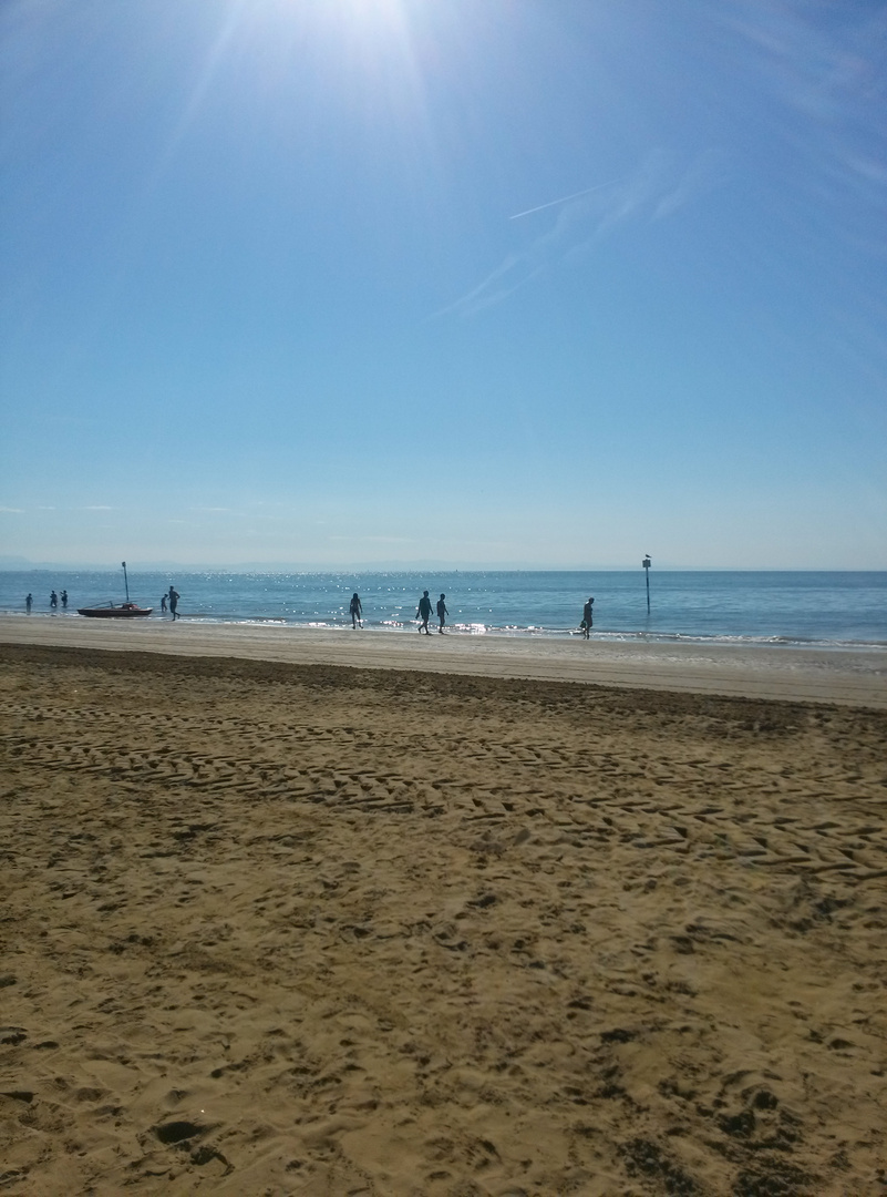 Strand von Lignano am Morgen