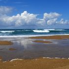 Strand von Moulay Bousselham am Atlantik in Marokko