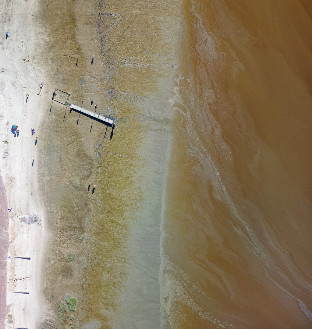 Strand von oben, Dangast/Deutschland