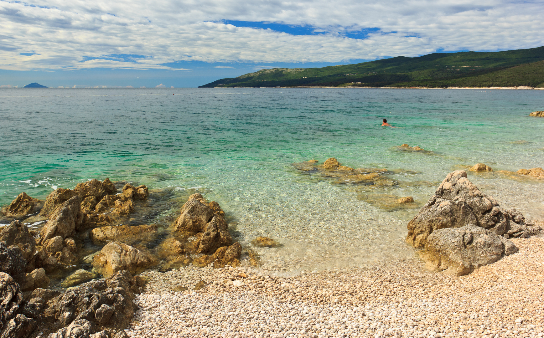 Strand von Rabac (Istrien)