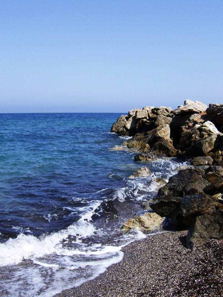 Strand Von Rhodos Foto Bild Landschaft Meer Strand Brandung Bilder Auf Fotocommunity