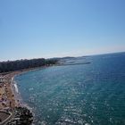 Strand von Saint-Raphaël auf der Côte d'azur aus dem Riesenrad