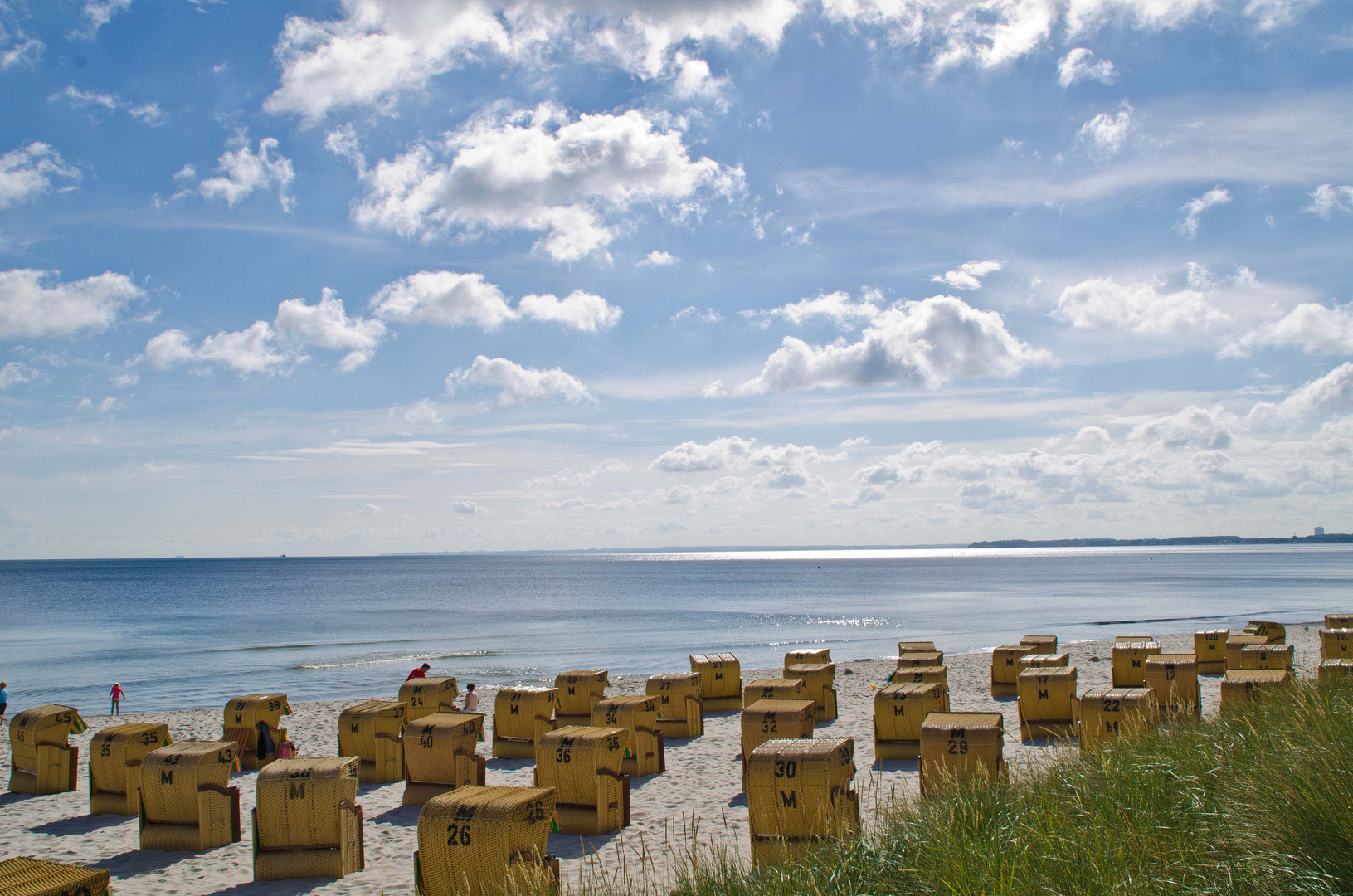 Strand von Scharbeutz morgens um 10