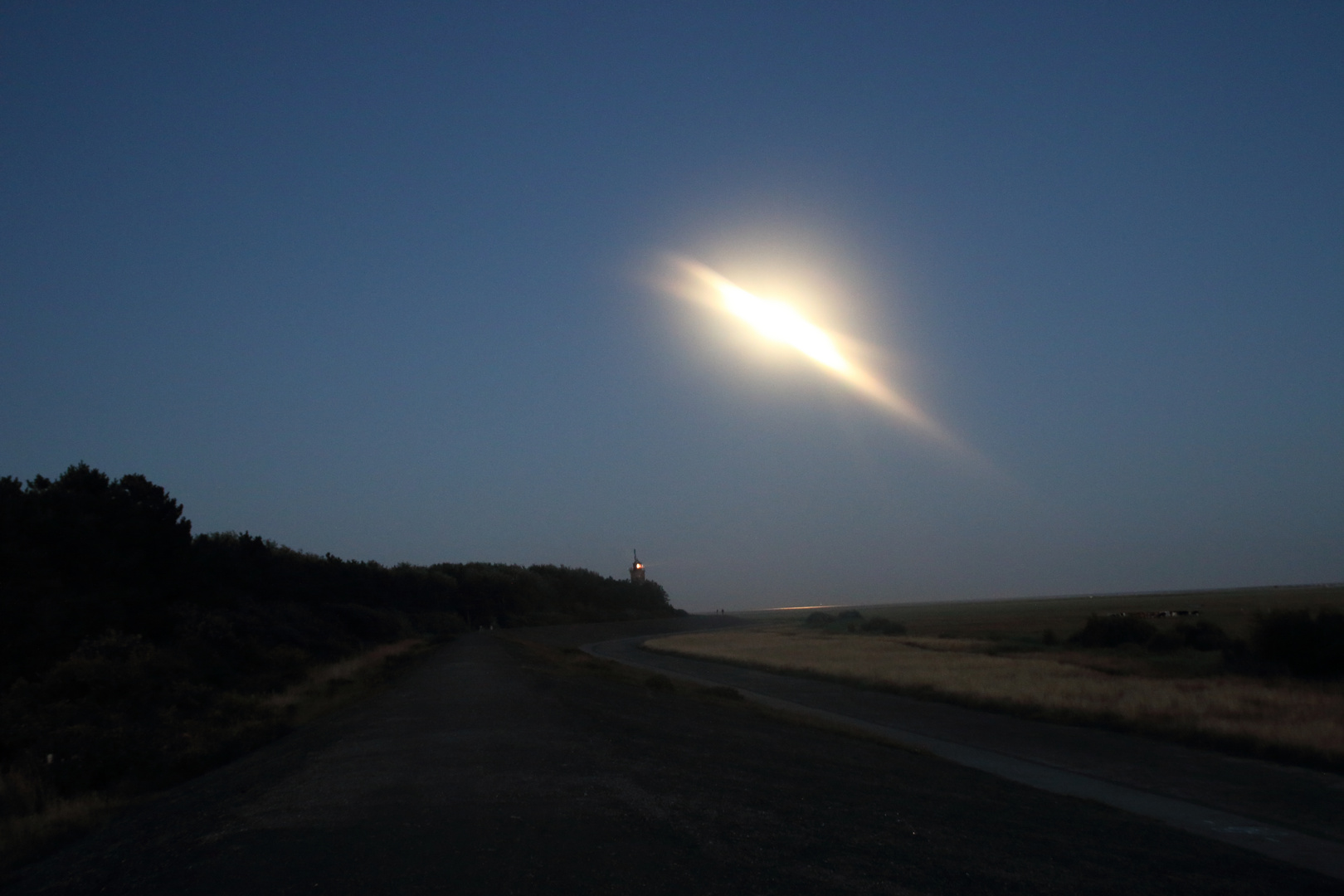 Strand von St. Peter Ording im Mondlicht