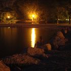 Strand von Torbole bei Nacht