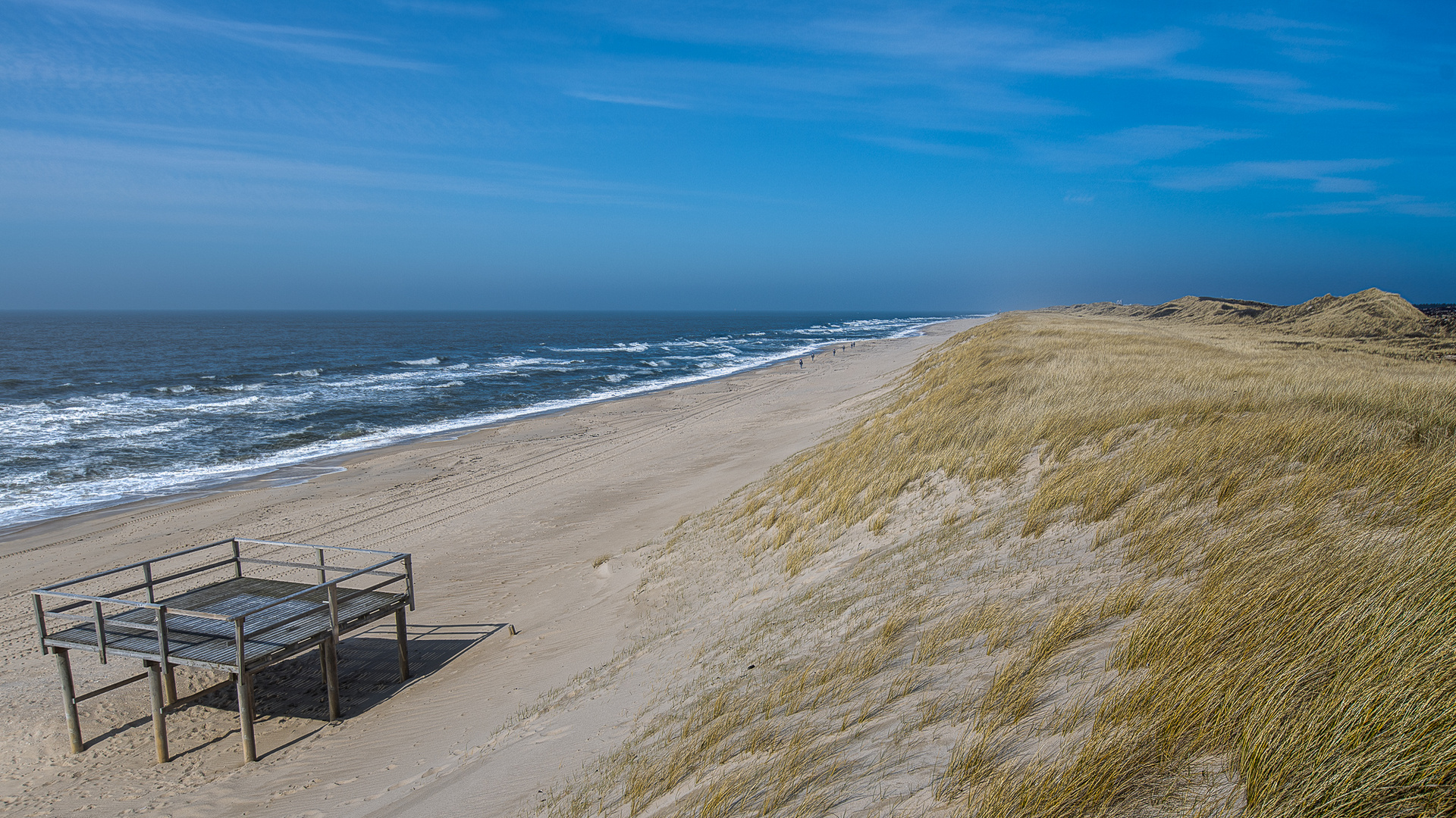 Strand von vorne-hinten