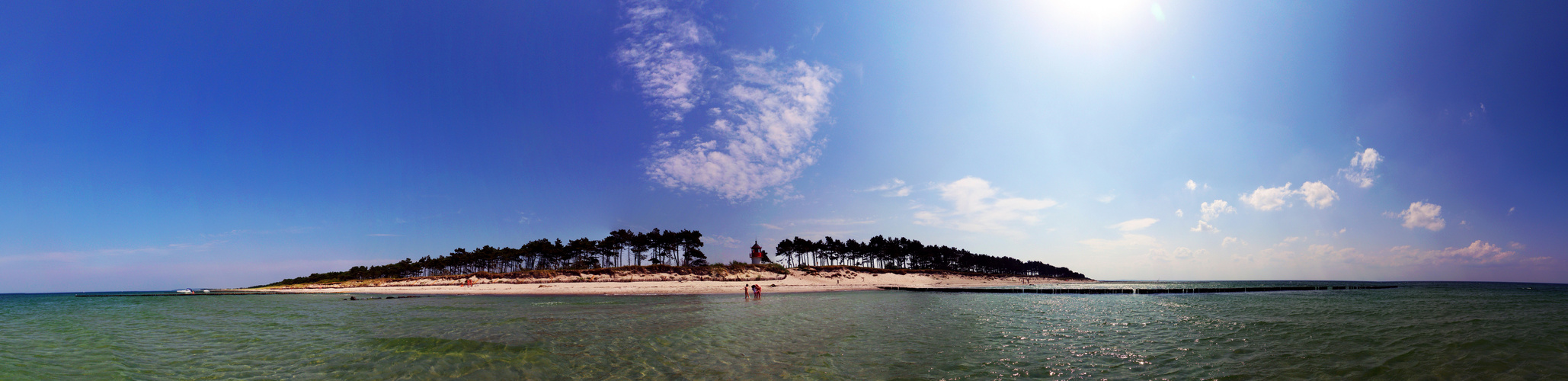 Strand vor dem Gellenleuchtfeuer