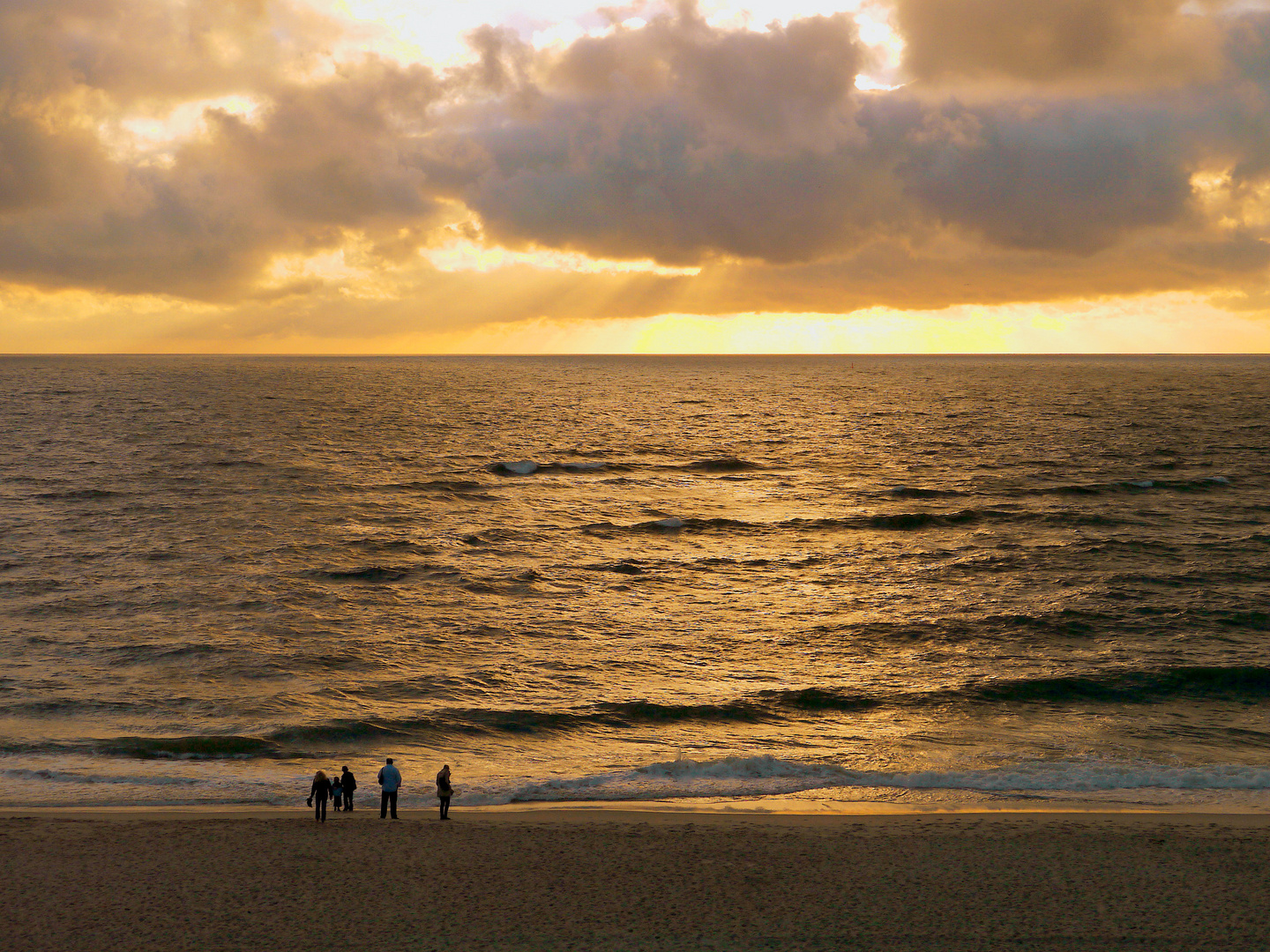 Strand zum Abend