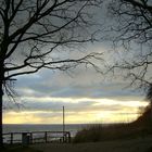 Strandabgang im Winter