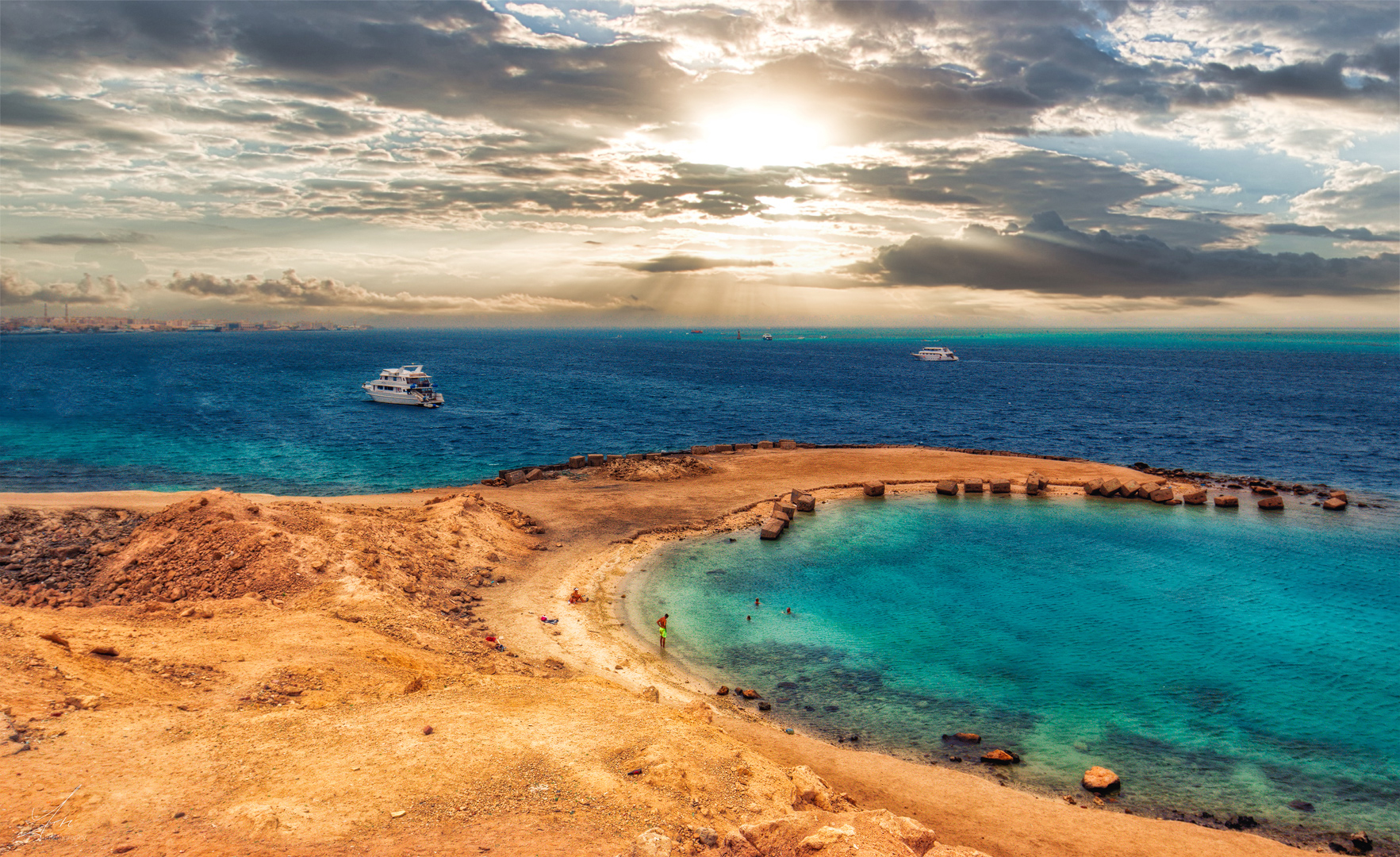 Strandabschnitt bei Hurghada