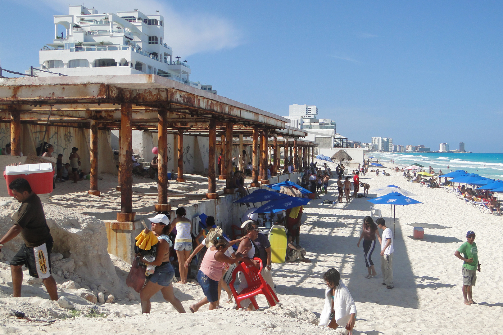 Strandabschnitt der Einwohner Cancun´s