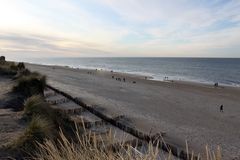 strandabschnitt im winter