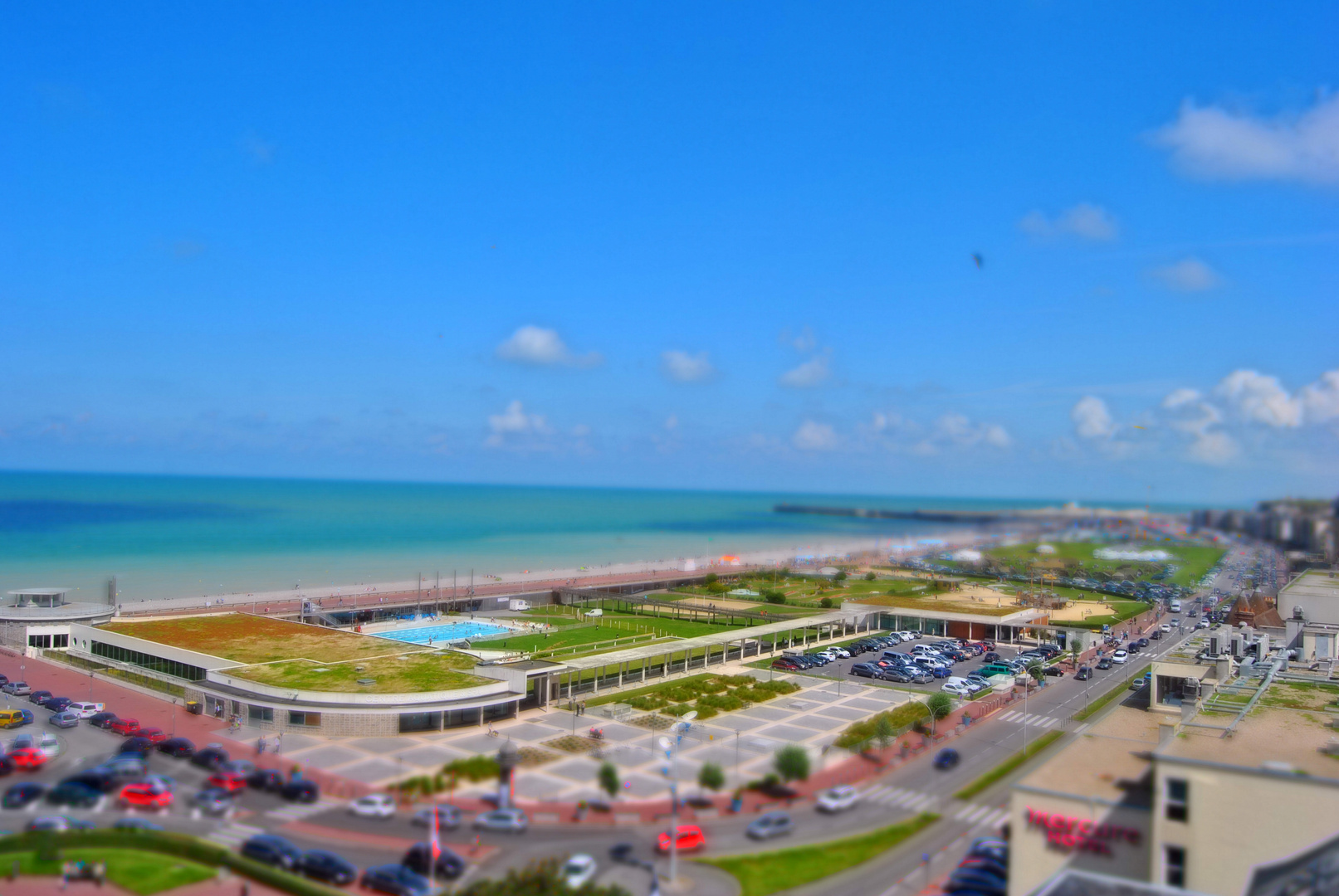 Strandbad Dieppe, Normandie 2014.