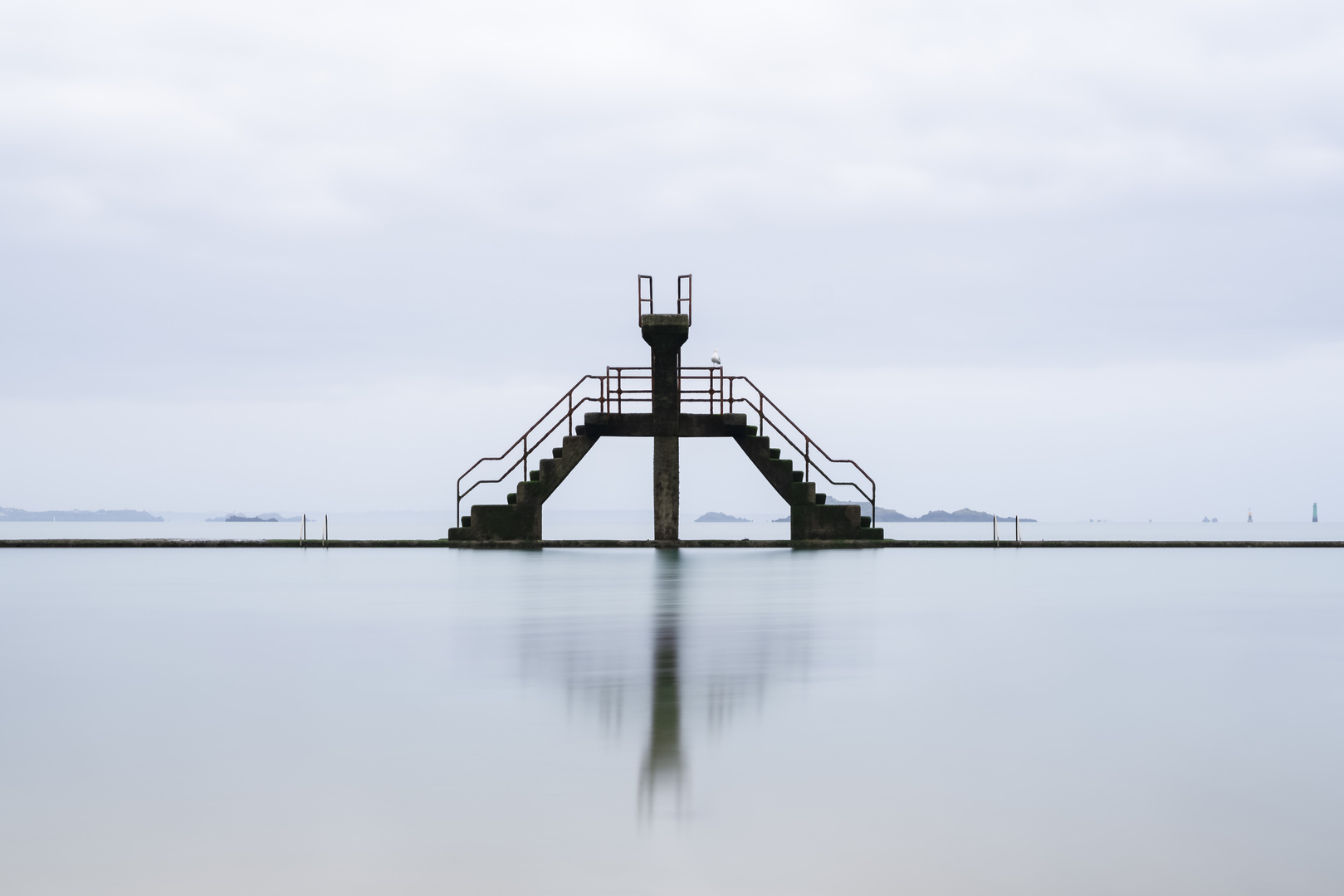 Strandbad St. Malo im Morgengrauen