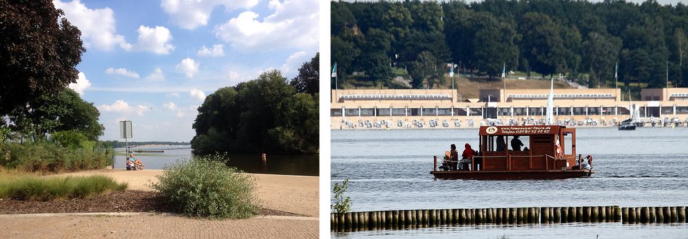 Strandbad Wannsee, Entfernung, tatsächlich 4km