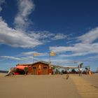 Strandbar in der Bucht von Roses