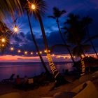 Strandbar nach dem Sonnenuntergang