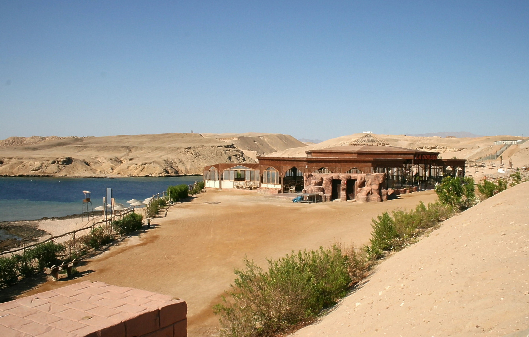 Strandbar vor unserem Bungalow