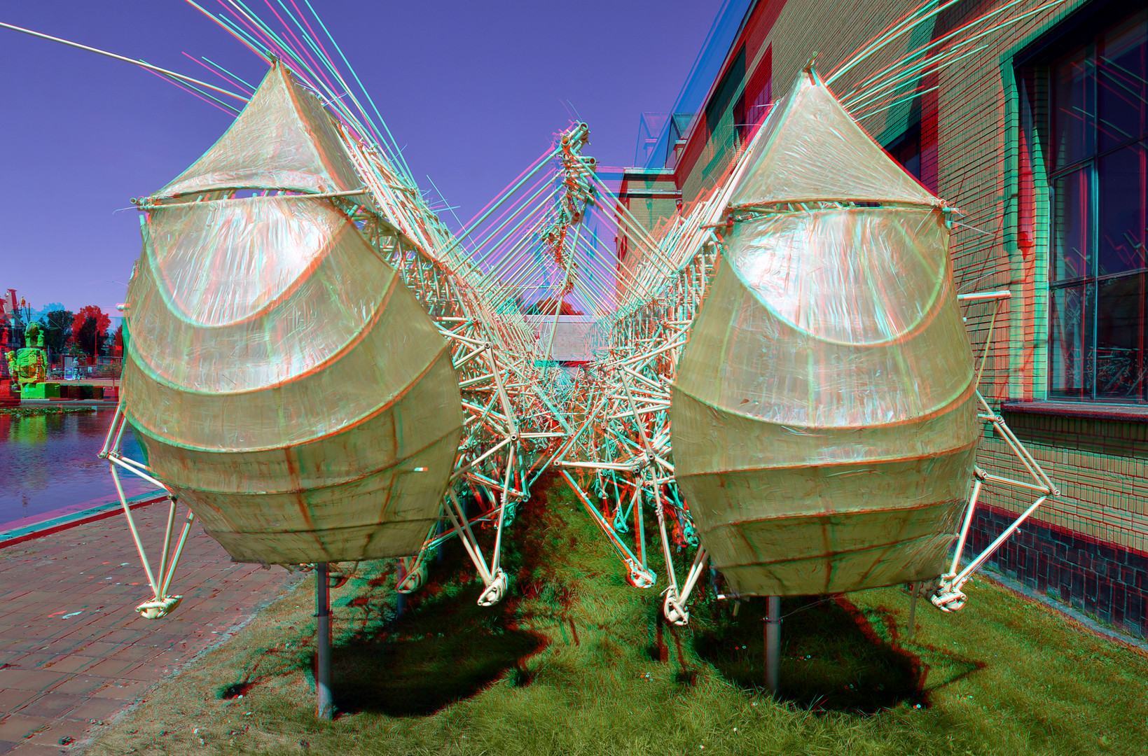 Strandbeest Theo Jansen Kunstmuseum Den haag 3D