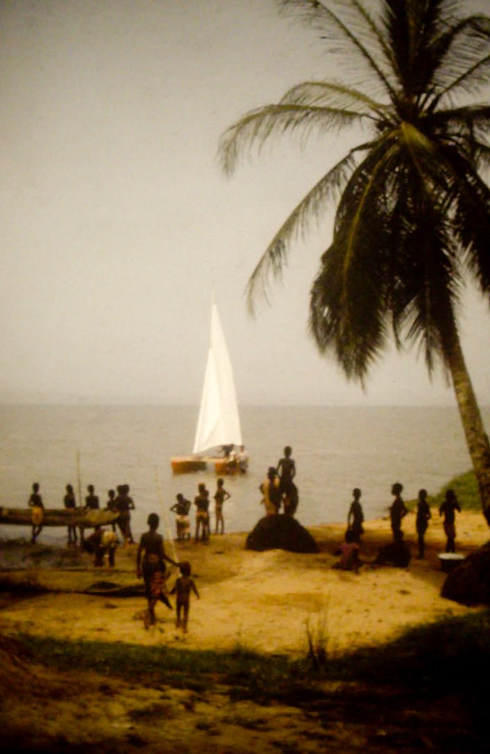 Strandbegegnung in Benin 1978
