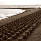 Strandbesfestigung im Westen von Wangerooge