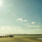 Strandbrücke Utersum bei Ebbe