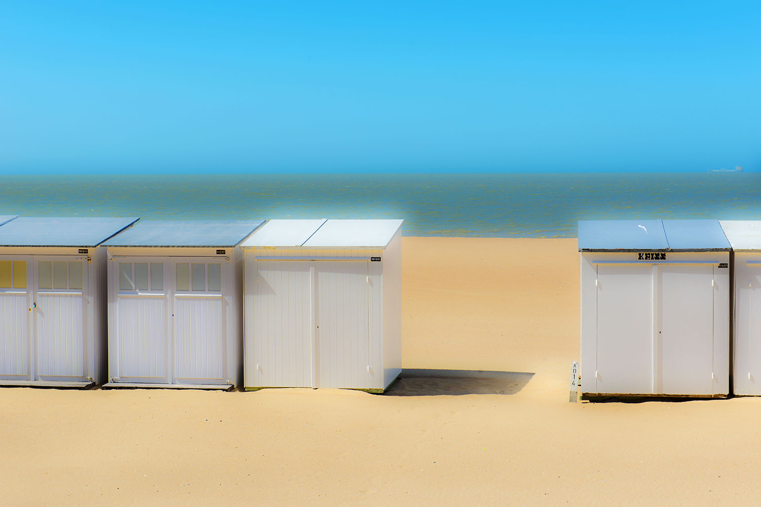 Strandbuden in Oostende / Belgien