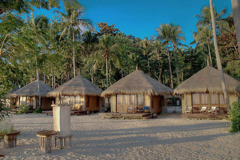 Strandbungalows im HDR