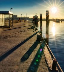 Strande #3 (sunset at the harbour)