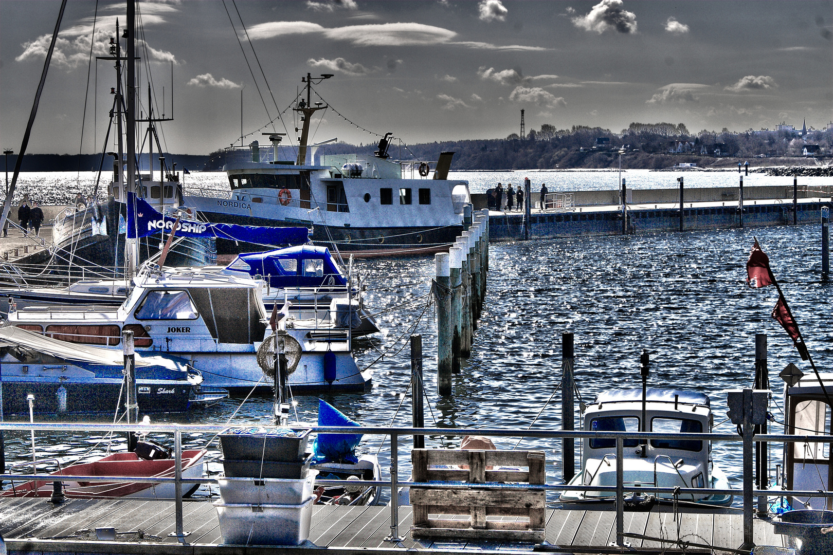 Strande Hafen Nähe Kiel