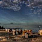 Strandfarben in Abendstimmung