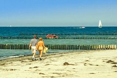 Strandgänger auf Hiddensee