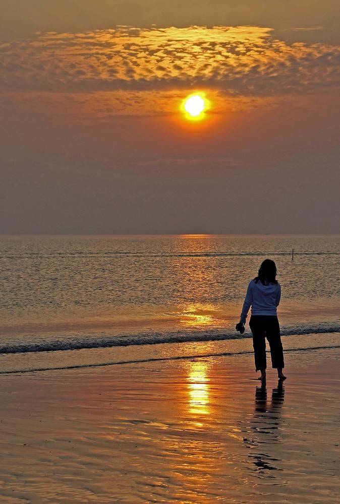 Strandgang am Abend