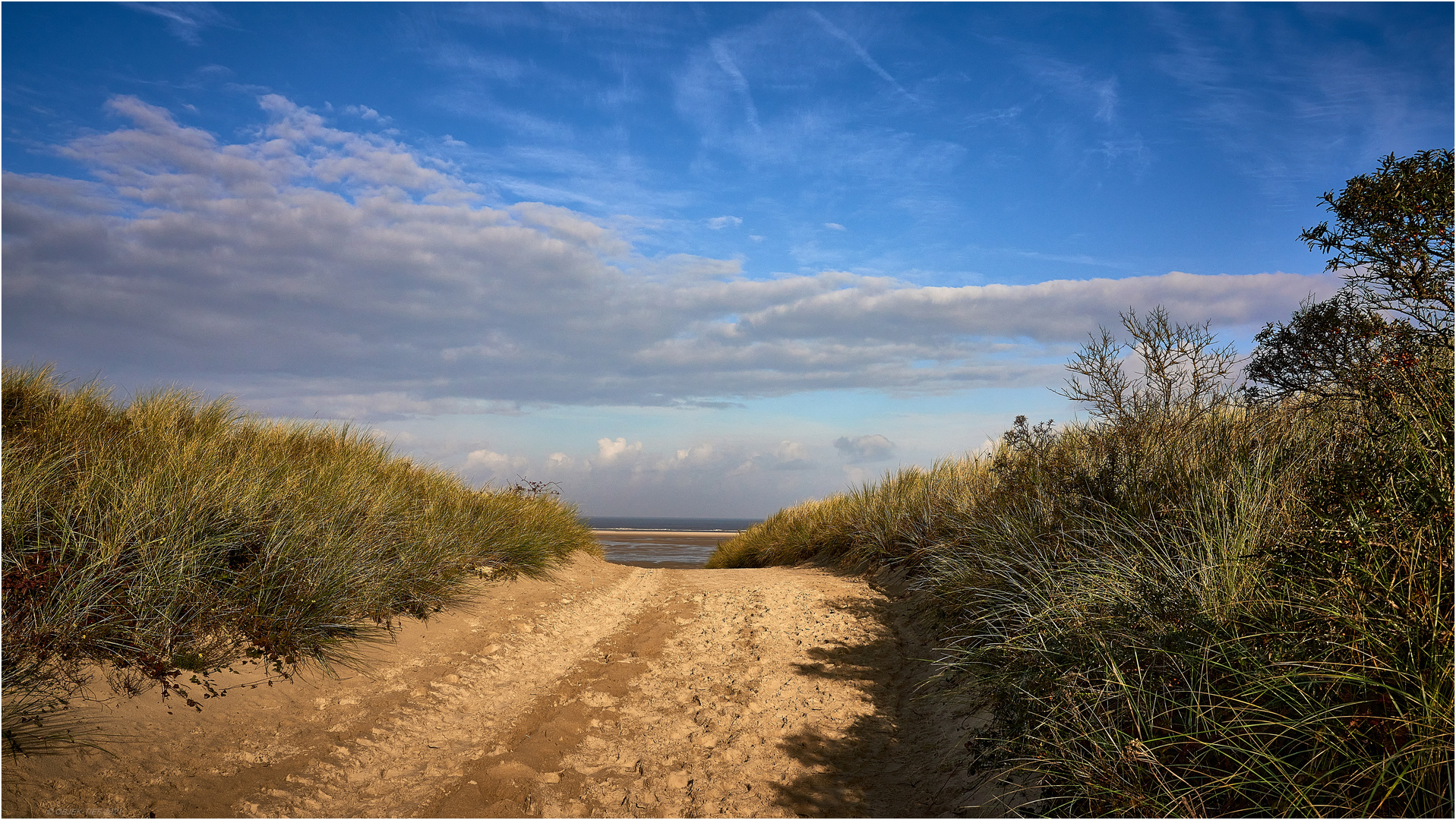 Strandgang in farbe