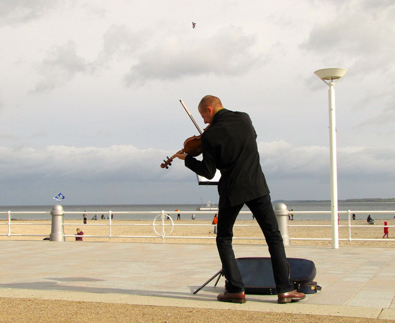 Strandgeiger in Travemünde im Herbst