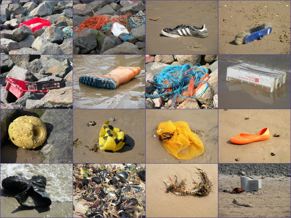 Strandgut,Fundsachen am Strand von Lønstrup bis Nørlev.