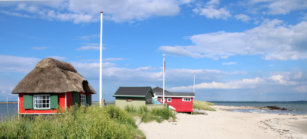 Strandhäuschen auf Aeroe