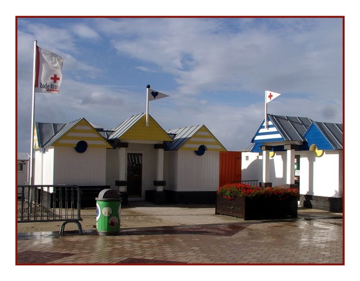 Strandhäuschen in Knokke (Flandern)