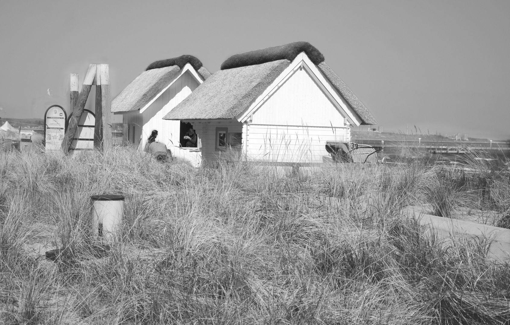 Strandhäuser an derr Ostseeküste