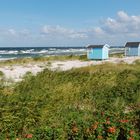 Strandhäuser blau