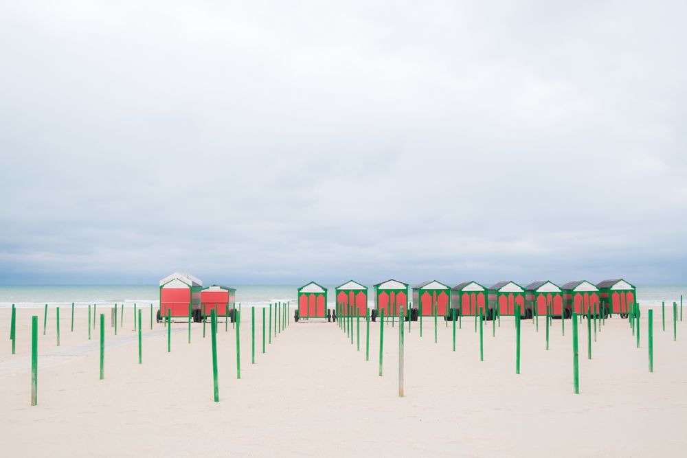 Strandhäuser in Belgien