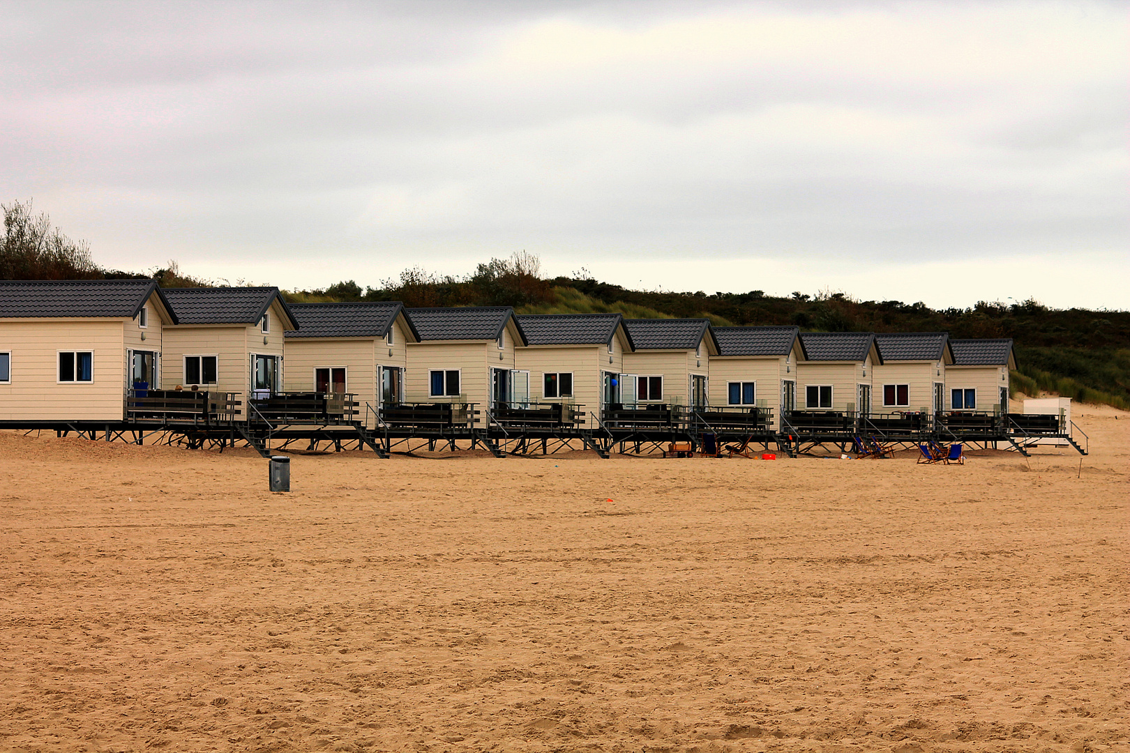 Strandhäuser in Holland