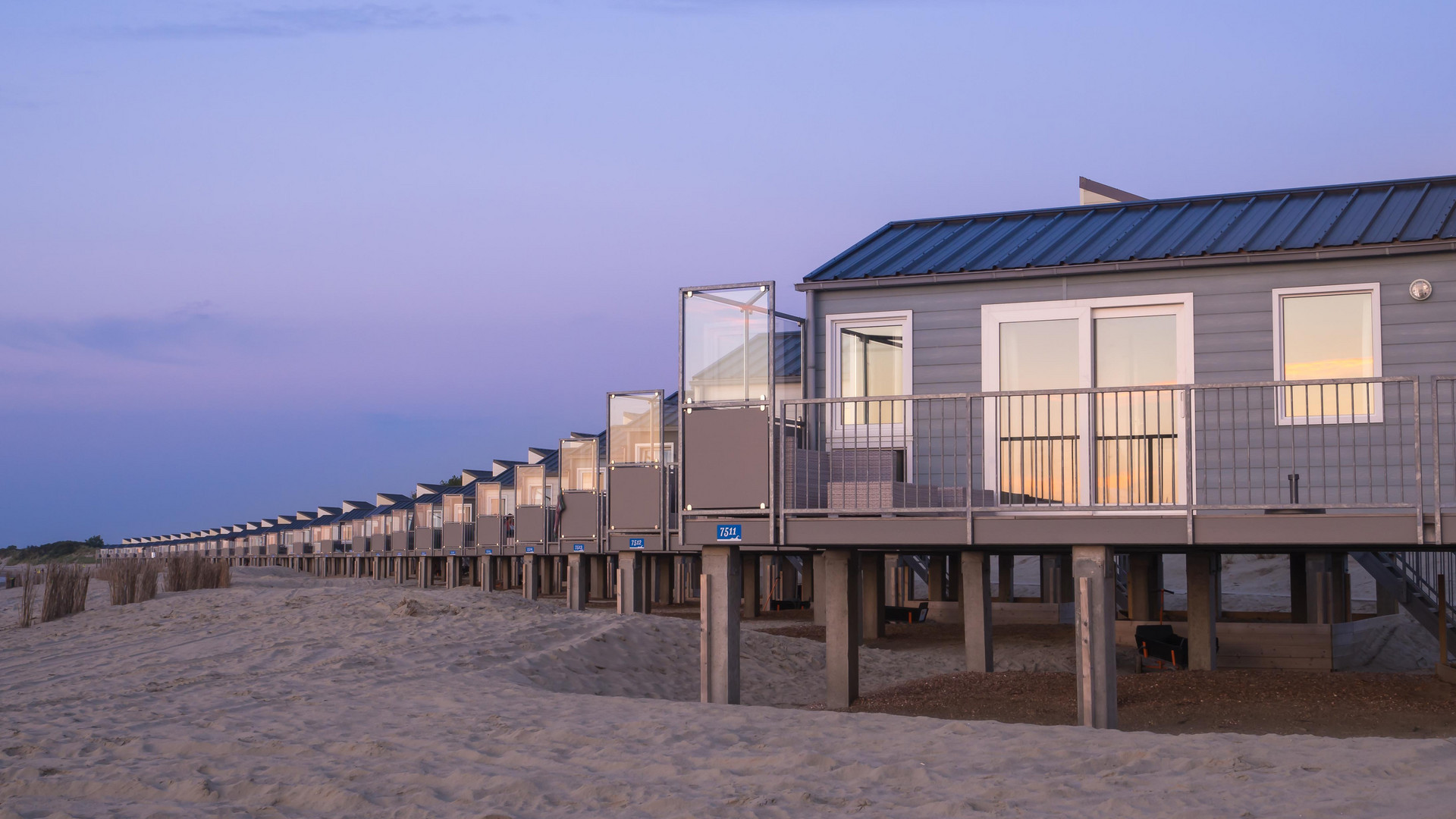 Strandhäuser in Kamperland, Holland