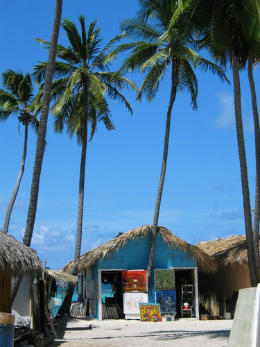 Strandhütte in Der Karibik