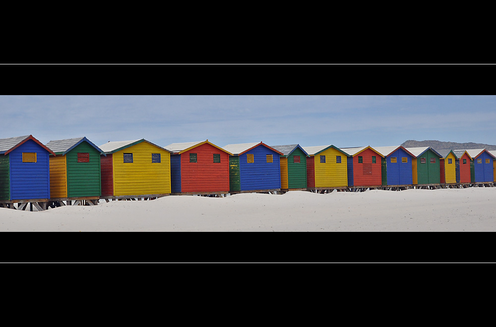 Strandhütten bei Muizenberg (Western Cape)