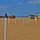 Strandhütten in De Panne/Belgien