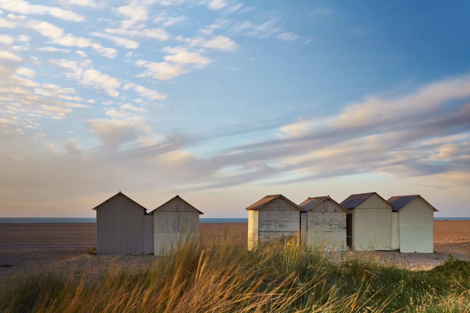 Strandhütten in Ouistreham