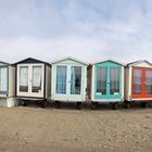 Strandhütten in Wijk aan Zee nahe Amsterdam