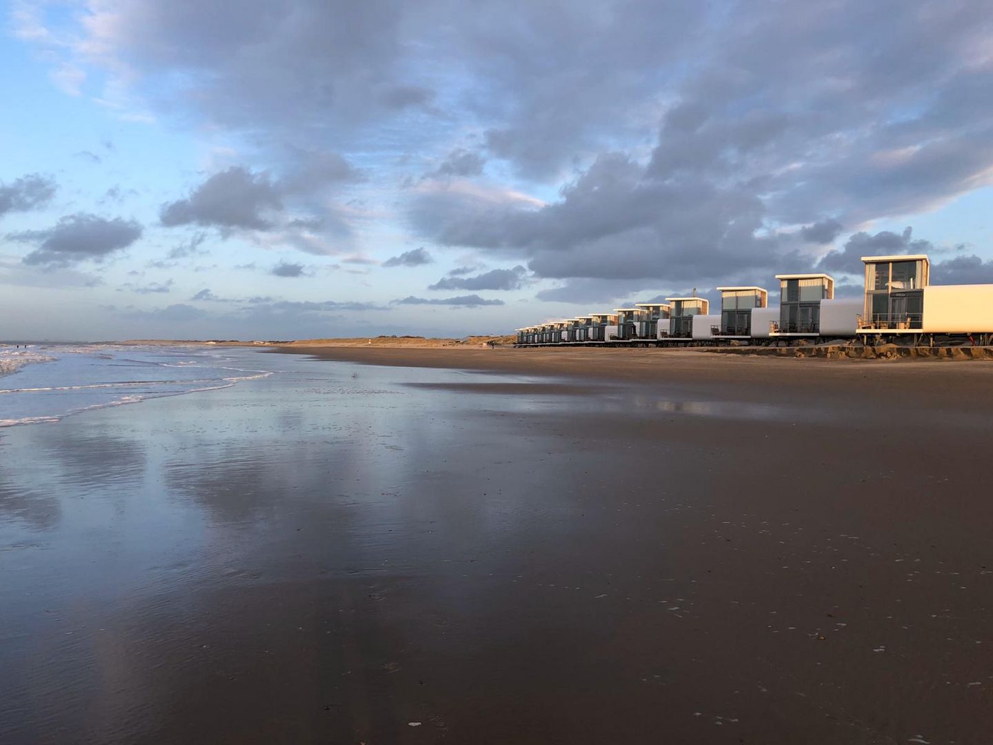 Strandhuisjes in Holland / Strandweelde